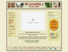 Tablet Screenshot of manorhillfineart.com